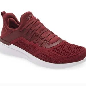 APL TechLoom Tracer Knit Low Top Shoe Burgundy Women 8.5 39 New Without Box